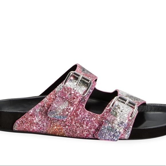 Isabel Marant Shoes - 🆕 ISABEL MARANT “Lennyo” Multicolor Glitter Slide